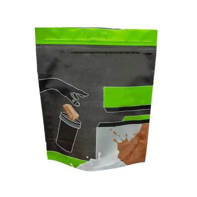 Whey Protein Bag với lớp phủ PVDC KPET chống ẩm Đứng lên Zip Lock Gravure Printing