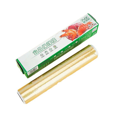 Good Safe 30cm*15m PVDC Food Cling Wrap Film For Sandwich 140 oC Nhiệt độ bên trong