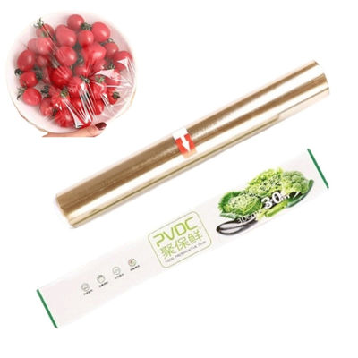 Good Safe 30cm*15m PVDC Food Cling Wrap Film For Sandwich 140 oC Nhiệt độ bên trong