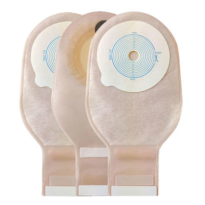 Y tế Một miếng túi Ostomy Stoma túi màu Beige thoát nước 65mm cắt một miếng hệ thống túi Ostomy