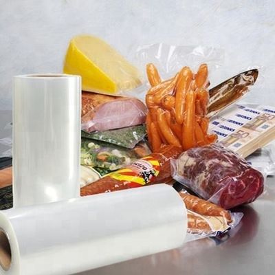 Bao bì đồ ăn bằng nhựa Rào cản chân không PA / PE Đồng đè nhiều lớp cuộn Thermforming xúc xích Vật liệu đóng gói
