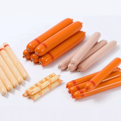 Logo tùy chỉnh PVDC cơ sở nhựa xúc xích vỏ phim minh bạch cao